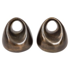 Seibel Gunmetal Orb Bookends