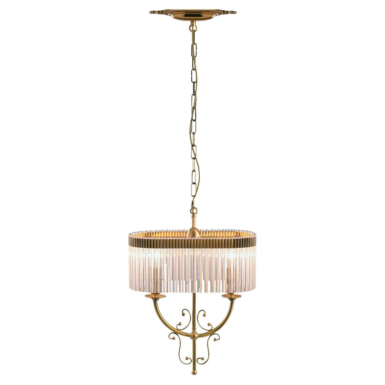 Seicento 2-Light Chandelier by Luca Bussacchini For Sale