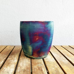 Seicho Raku Planter Pot Pottery, Full Copper Matte, Handmade Ceramic