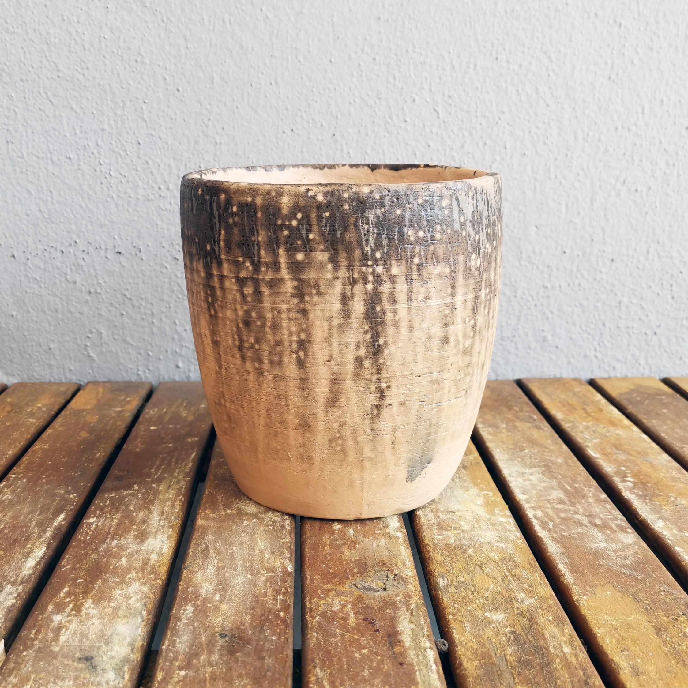 Maceta Seicho Raku Cerámica, Obvara, Cerámica hecha a mano en Nuevo estado para la venta en Petaling Jaya, MY