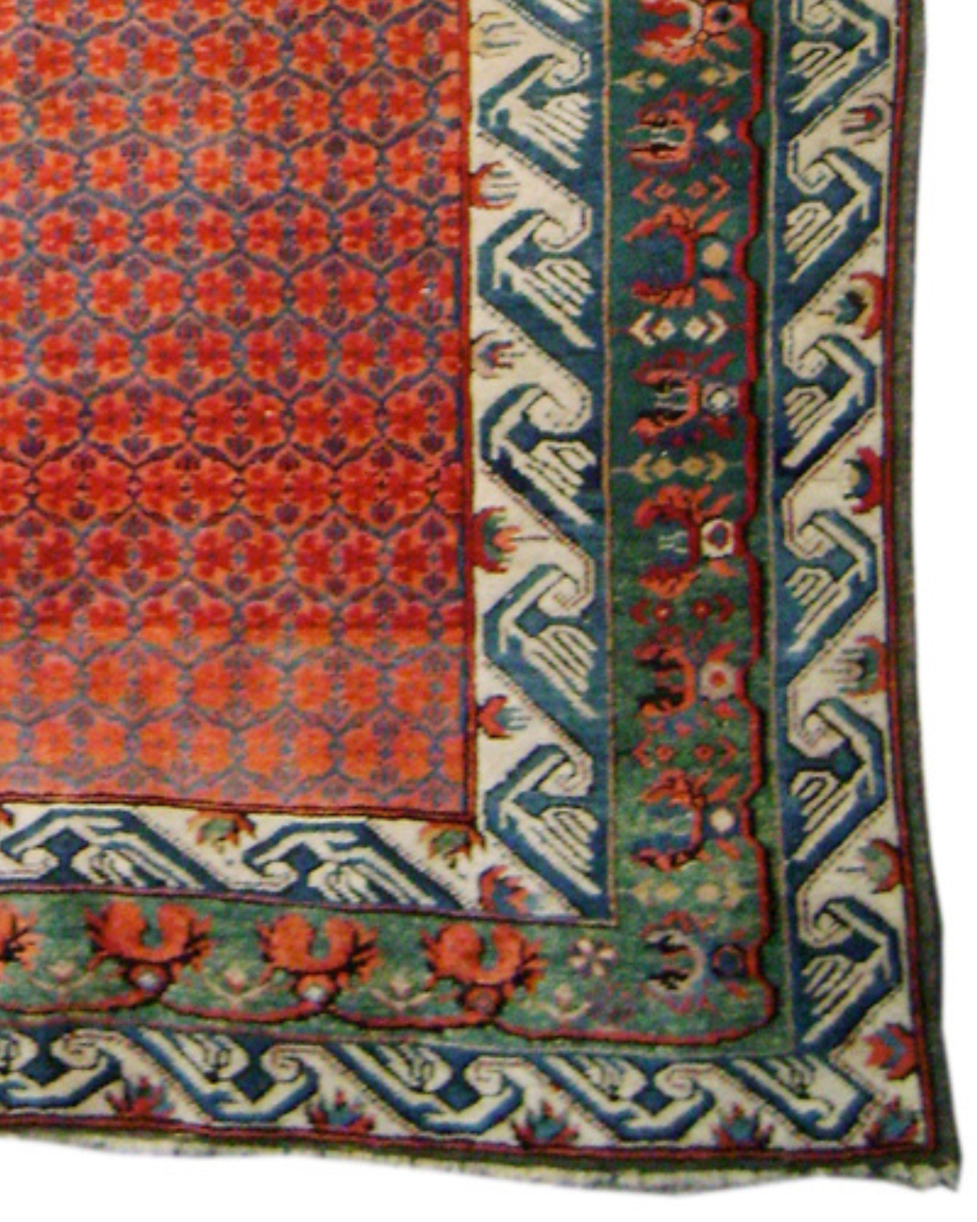 Antique Seichour Kuba Rug, 19th Century In Good Condition For Sale In San Francisco, CA