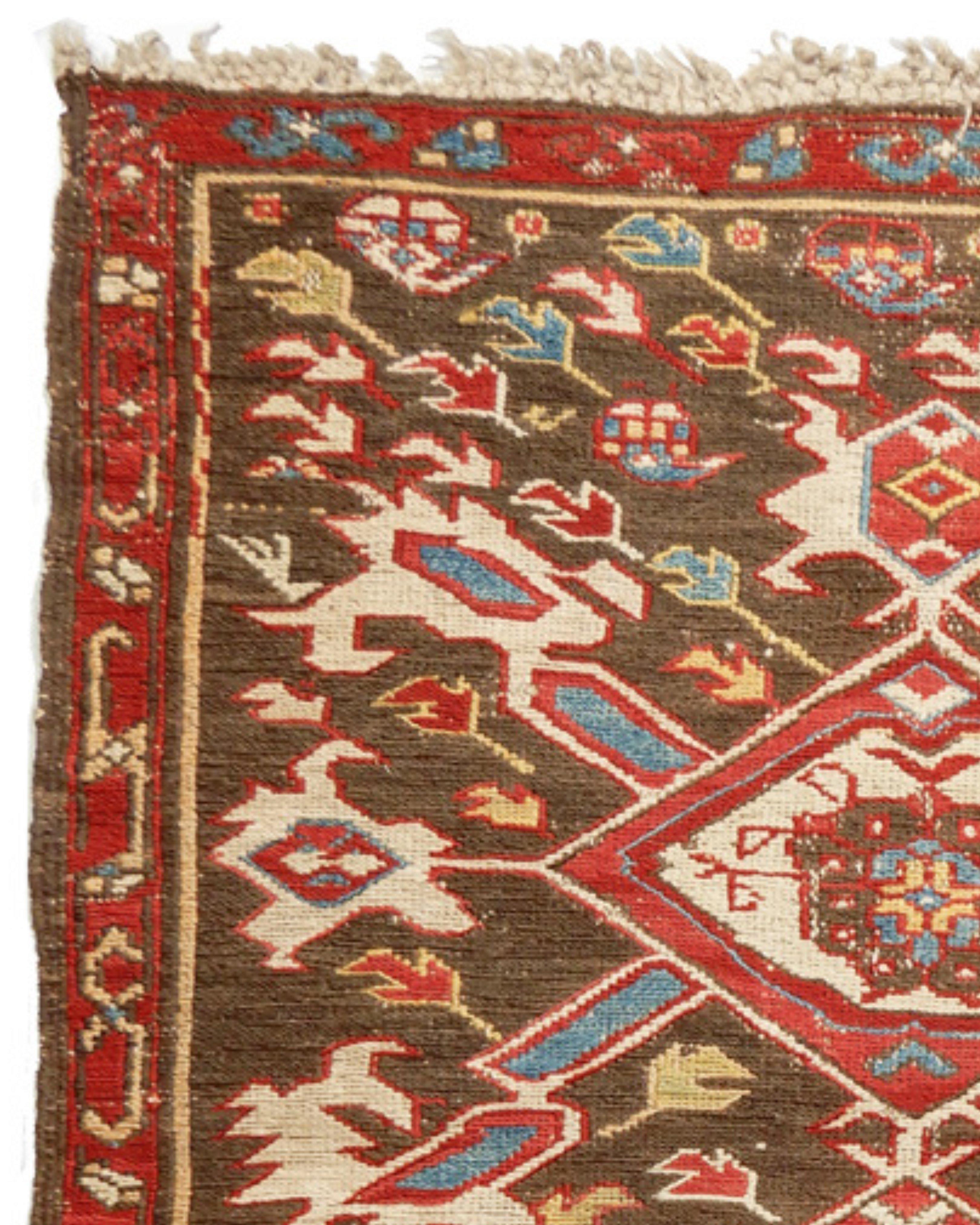Caucasian Seichour Sumak Rug, Late 19th Century For Sale