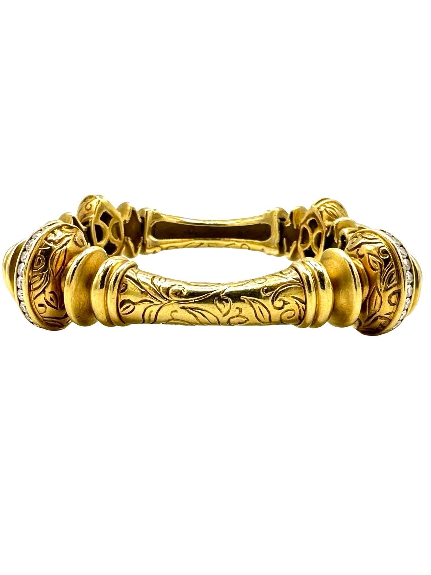 Circa 1990, 18k, SeidenGang, New York. Ce magnifique bracelet de la collection 