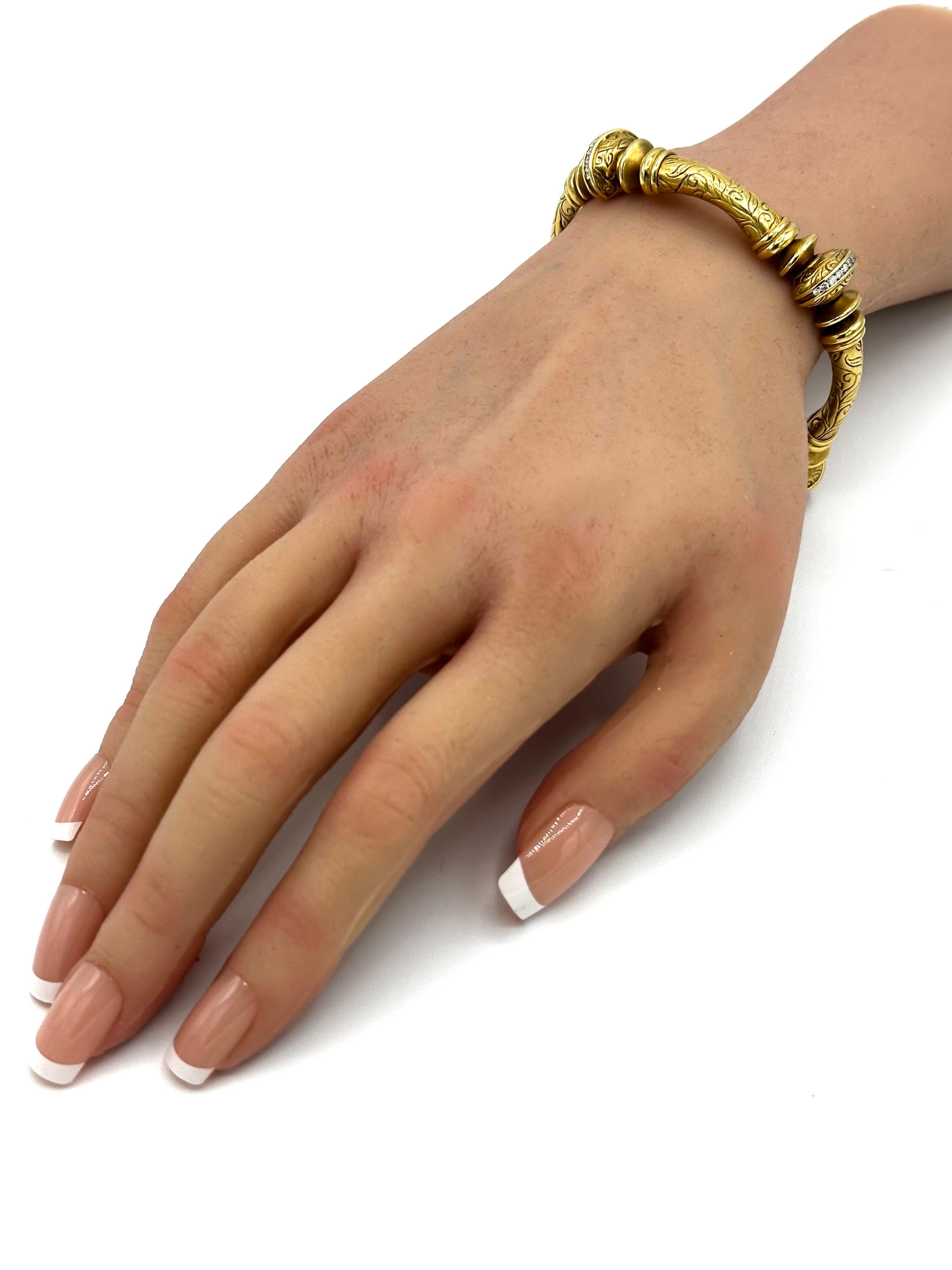 Seiden Gang Bracelet de la collection Laurel en or jaune 18 carats en vente 1