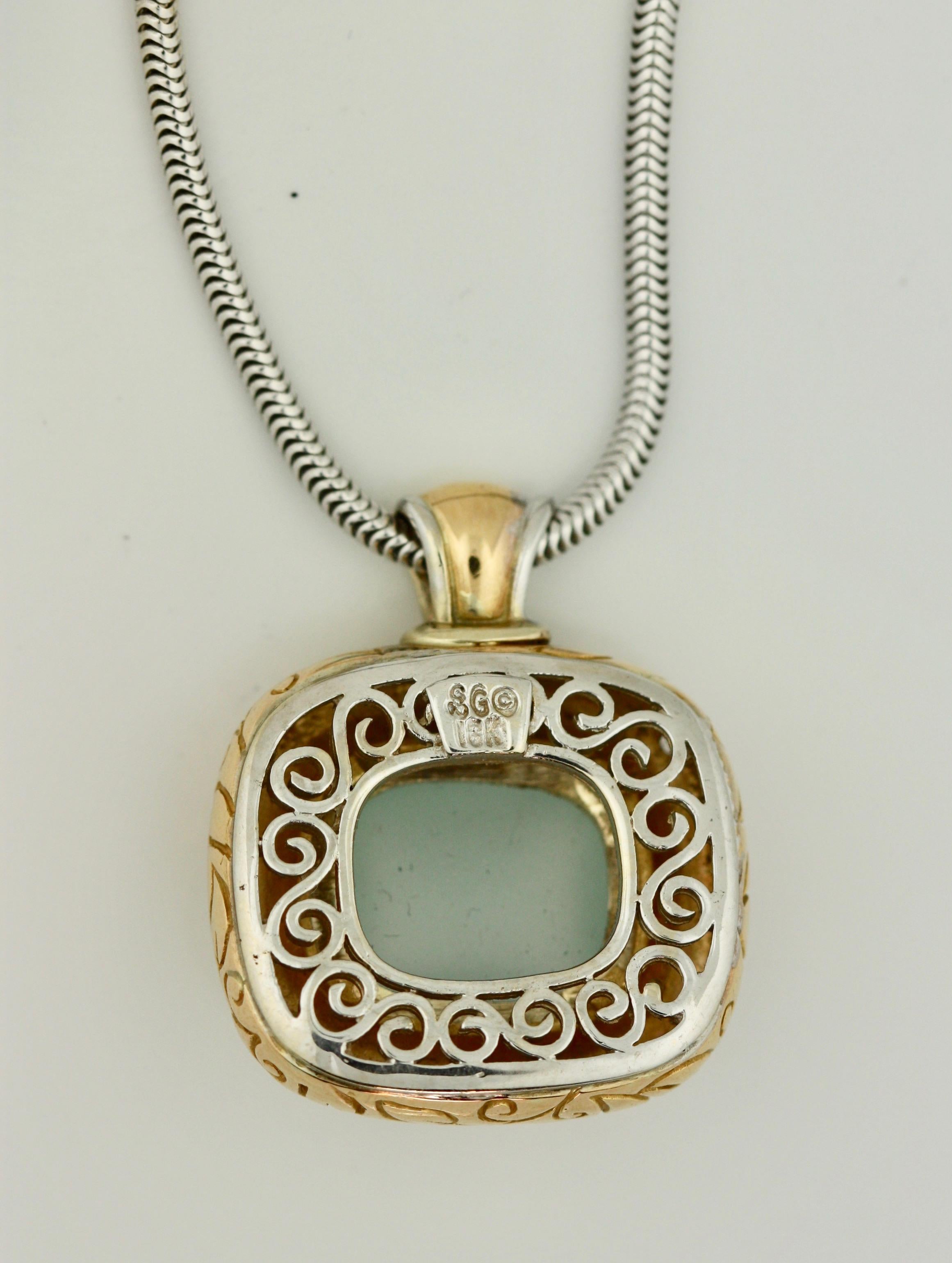 
Seiden-Gang, Gem-Set pendant accompanied with a gold necklace
pendant : signed SG for Seiden-Gang
Gr wt approx 12 dwts.