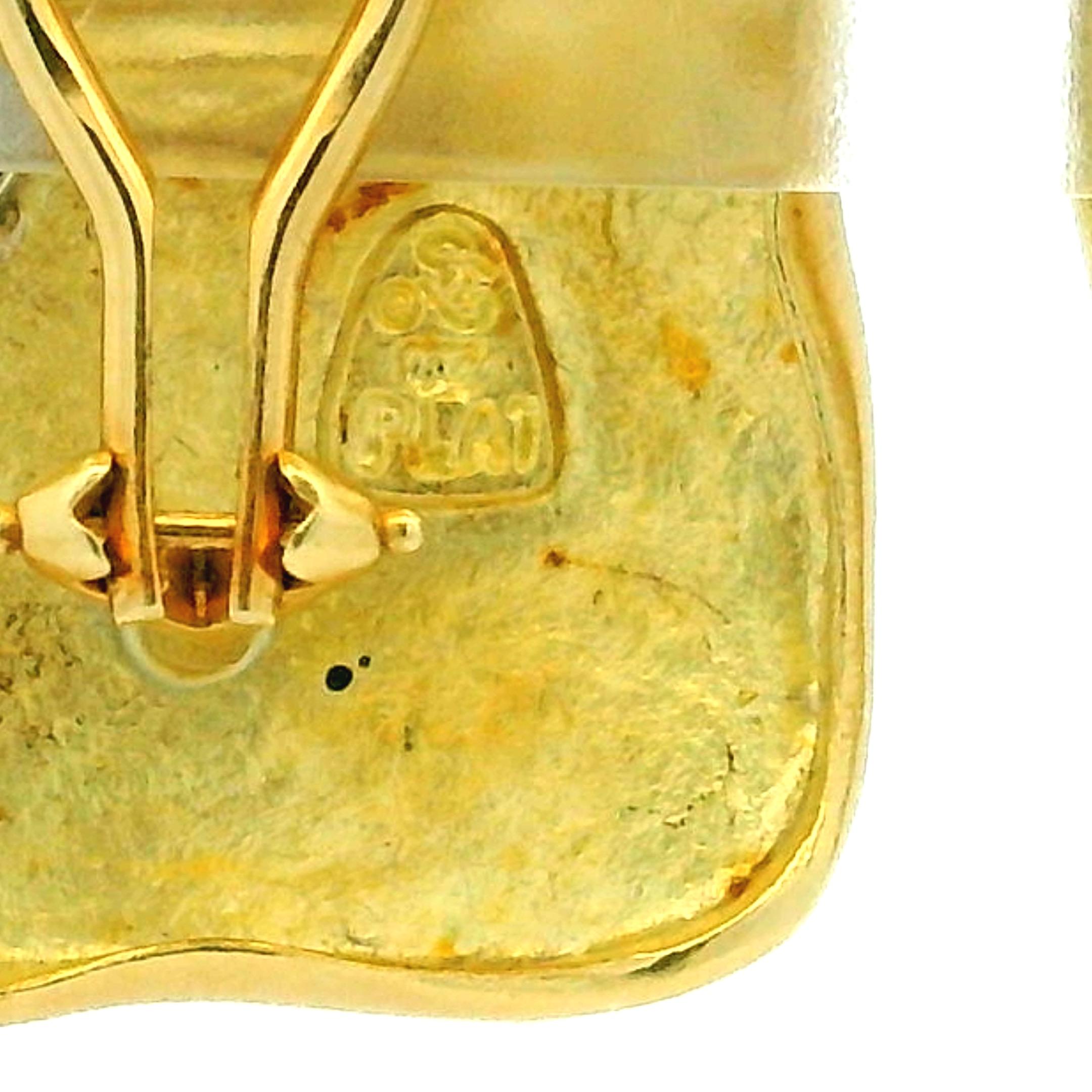 Women's Seidengang 18K Gold Mythological Earrings with Diamonds For Sale