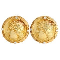 SeidenGang 18k Yellow Gold 0.48 Ct Diamond Clip-On Earrings