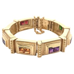Seidengang 18k Yellow Gold Gemstone Bracelet