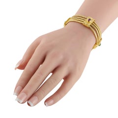 Pulsera SeidenGang de oro amarillo de 18 quilates con varias piedras preciosas SG01-062226