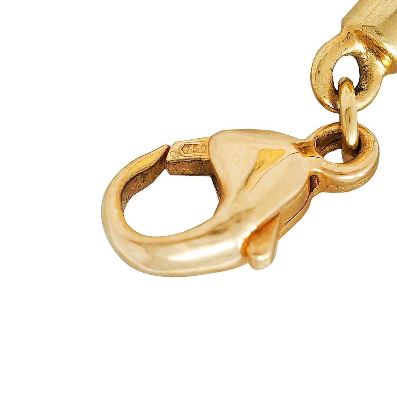 SeidenGang 2000's Diamond 18K Gold Leather Cord Circle Of Love Pendant Necklace For Sale 2