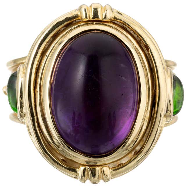 Kan Large Shell Textured Gold Hand Ring at 1stDibs | gold kan ring, kan ...