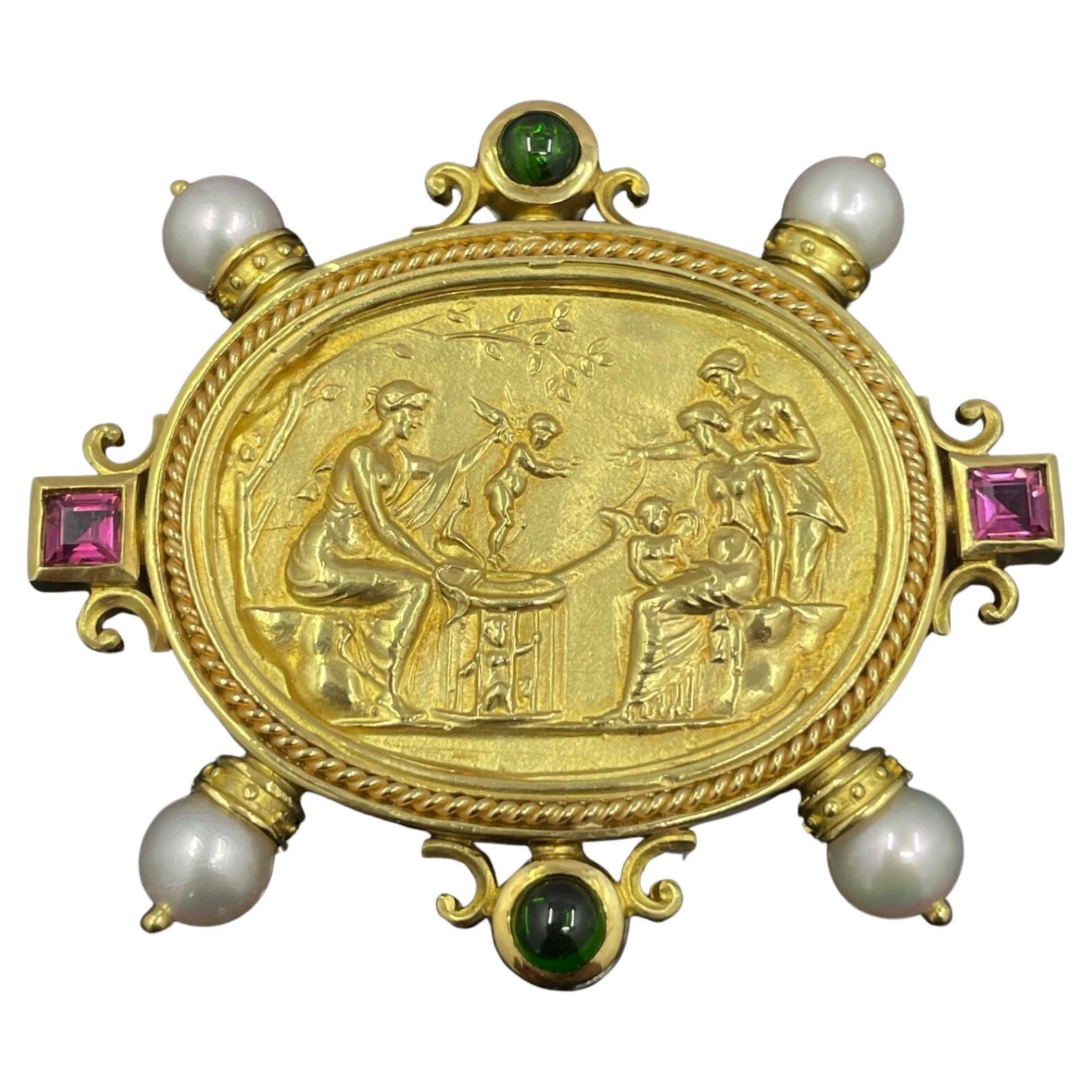 SeidenGang Classic Collection Broche en or jaune 18k PN39
