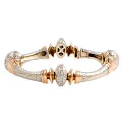 Retro Seidengang Diamond White and Rose Gold Bracelet