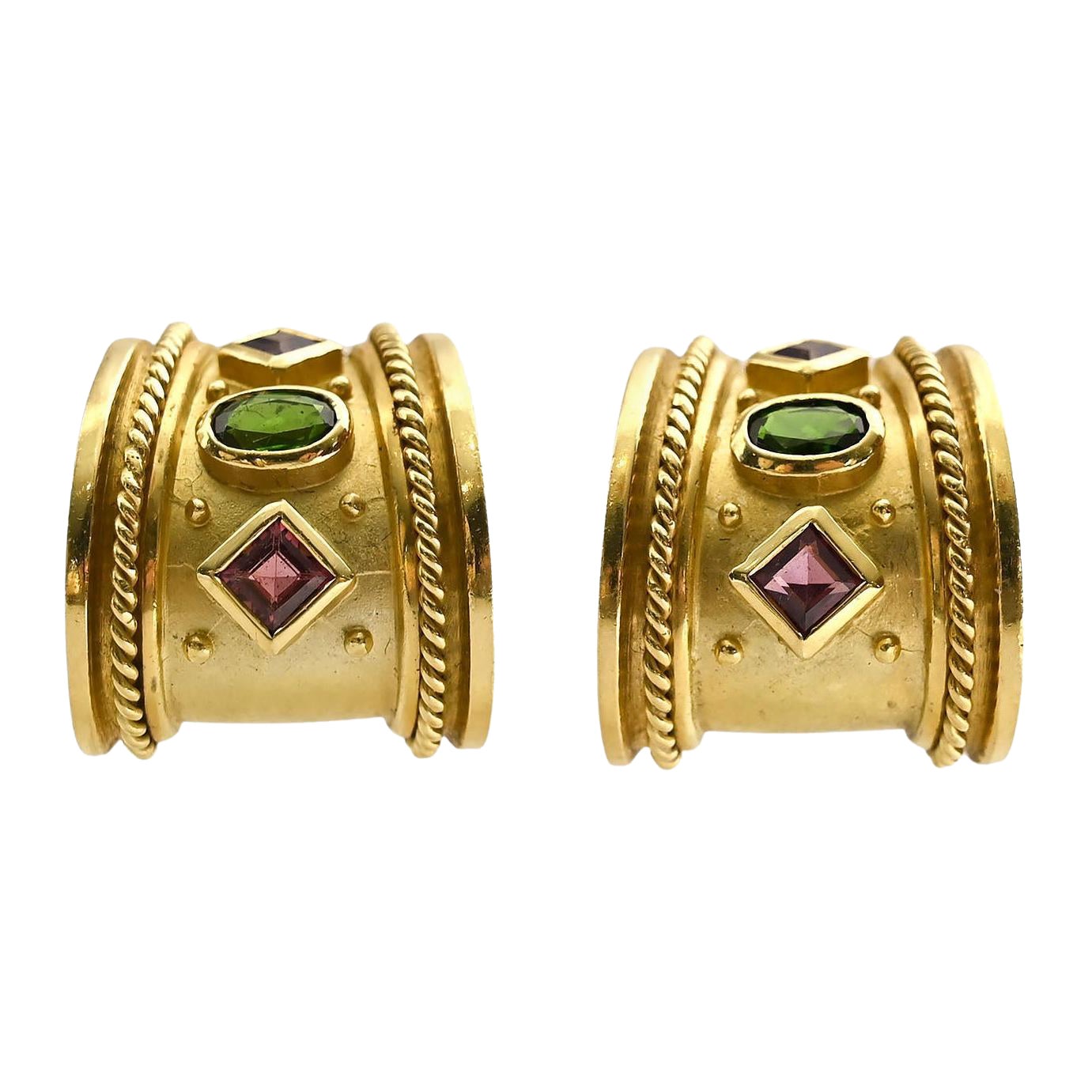 Pendientes de Oro Seidengang con Piedras Preciosas en venta