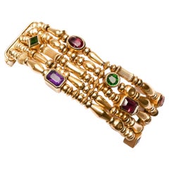 Seidengang Multistrand Gold and Gemstone Bracelet