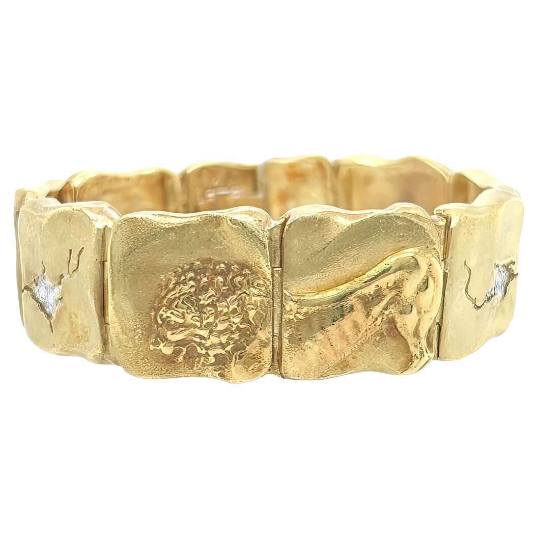 SEIDENGANG „Odyssey“ Gold-Diamantarmband im Angebot