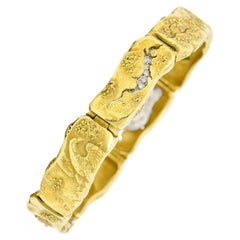 SeidenGang Peridot Diamond 18 Karat Gold Platinum Odyssey Zeus Turtle Bracelet
