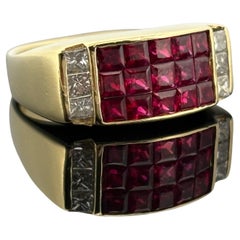 SeidenGang Ruby & Diamond 18k Yellow Gold Ring