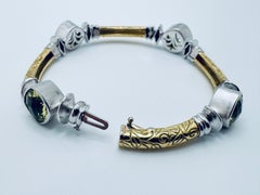 Seidengang Two-Tone Quartz Laurel Bracelet in 18K Gold
