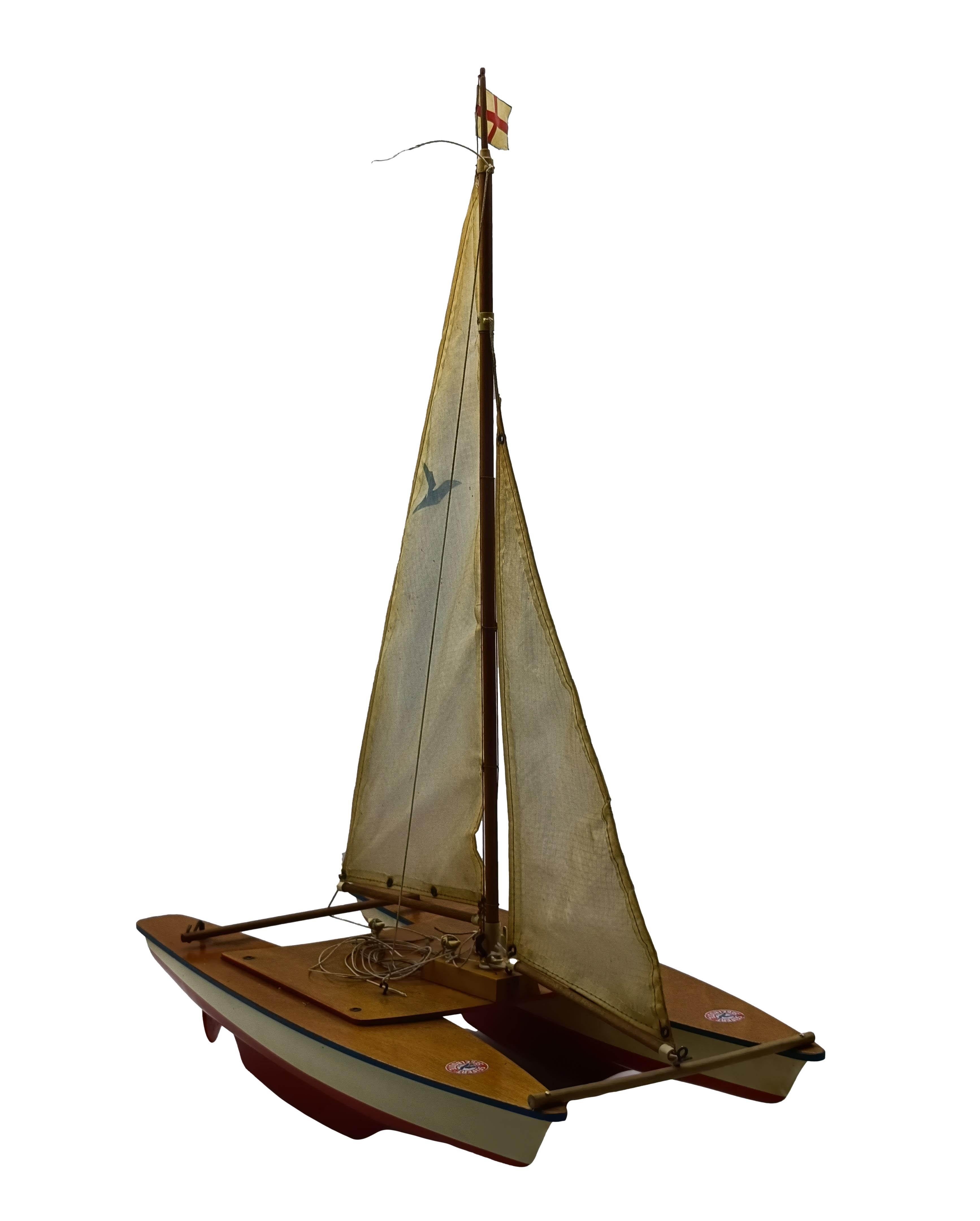 Mid-Century Modern Modèle de catamaran de collection Seifert 