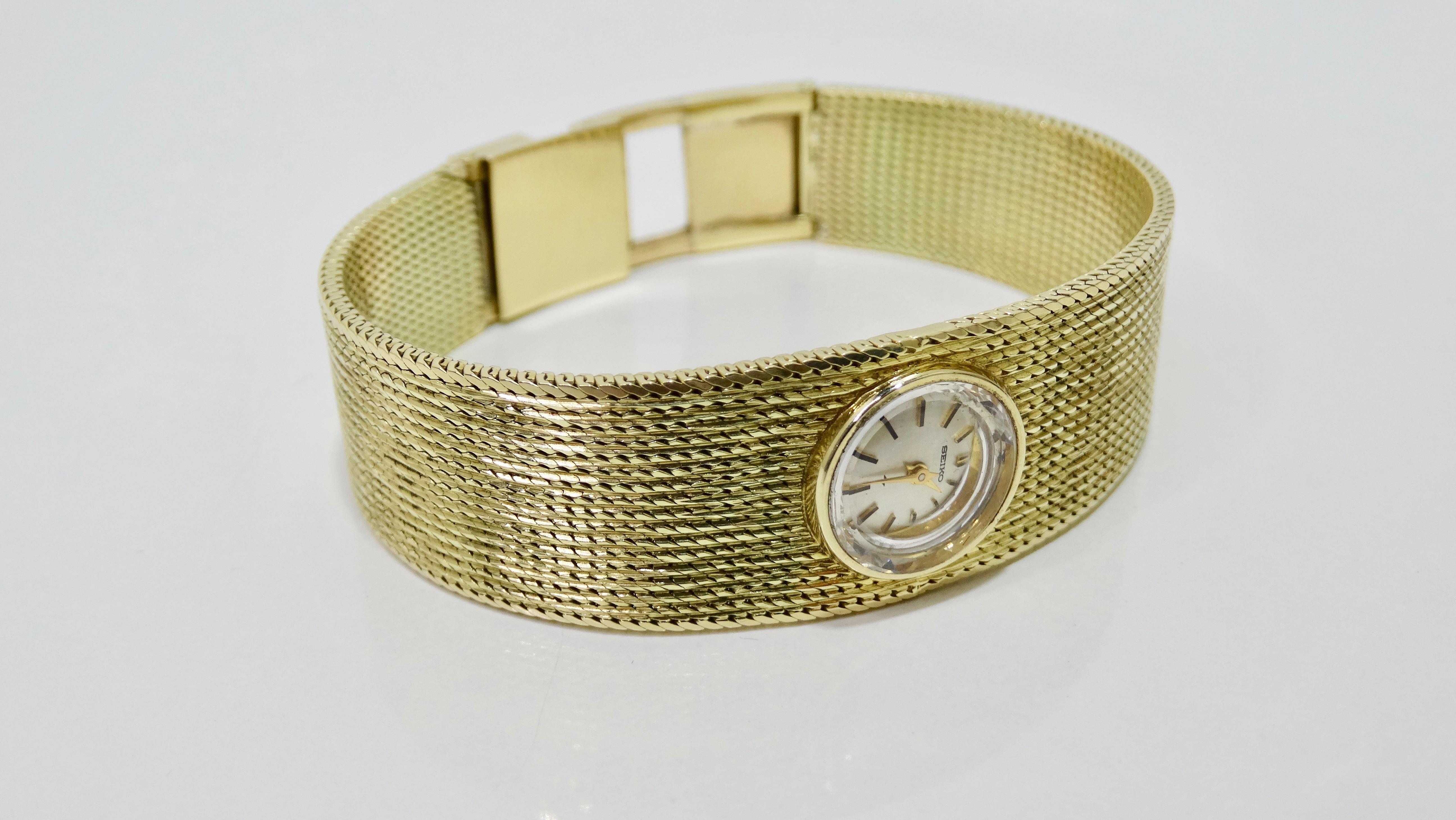 Women's or Men's Seiko 14k Gold Wrist Watch 