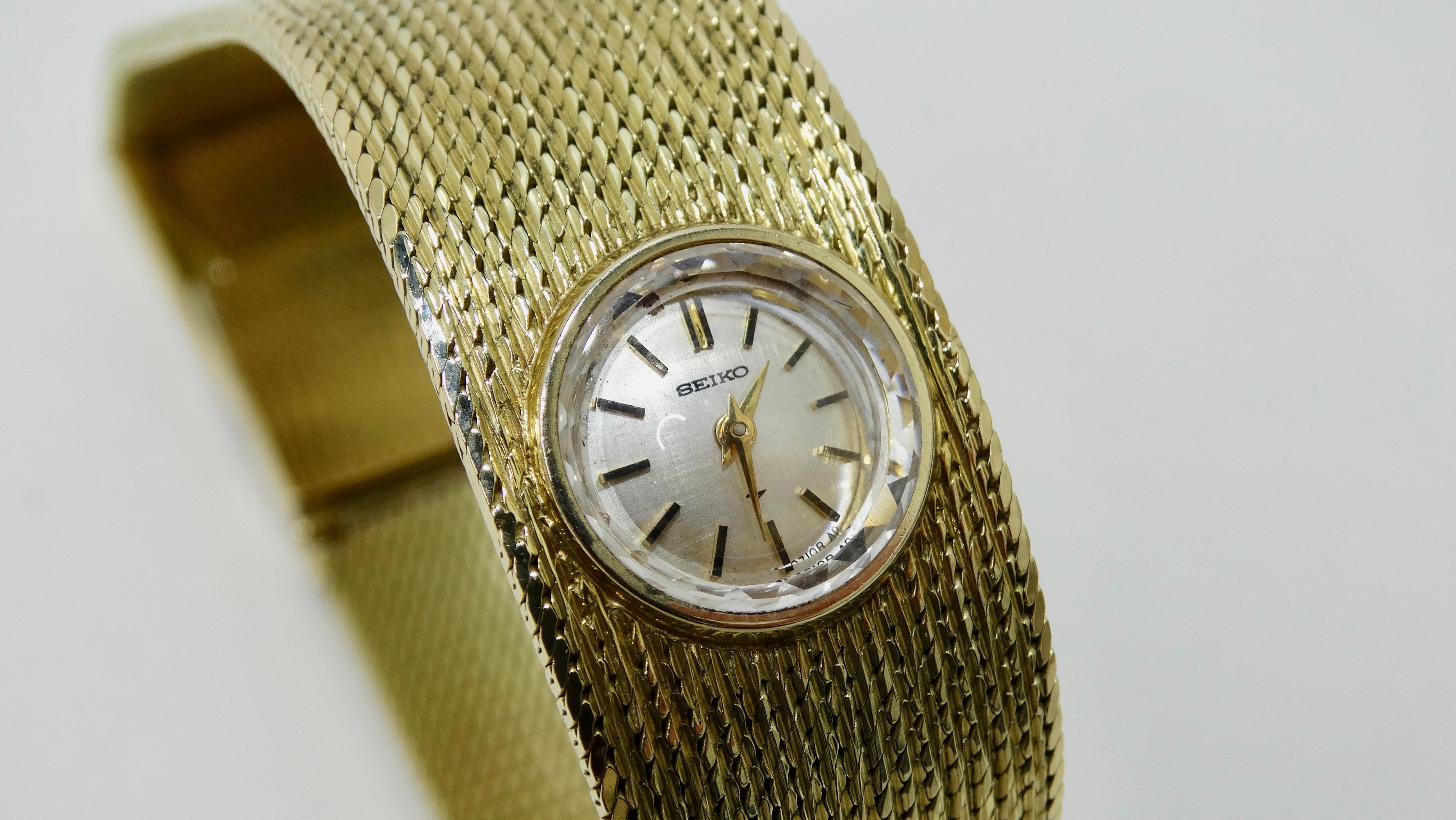 Seiko 14k Gold Wrist Watch  1
