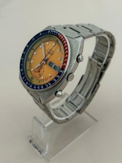 Seiko 6130 0040 AKA the "Pogue".. Chronograph, unusual dial and bezel, 1974.