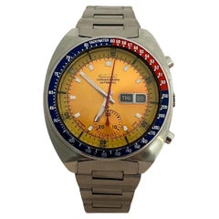 Seiko 6130 0040 AKA die "Pogue".. Chronograph, ungewöhnliches Zifferblatt und Lünette, 1974.