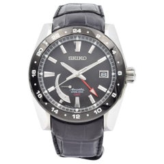 Seiko Ananta SNR021 Spring Drive GMT cadran noir