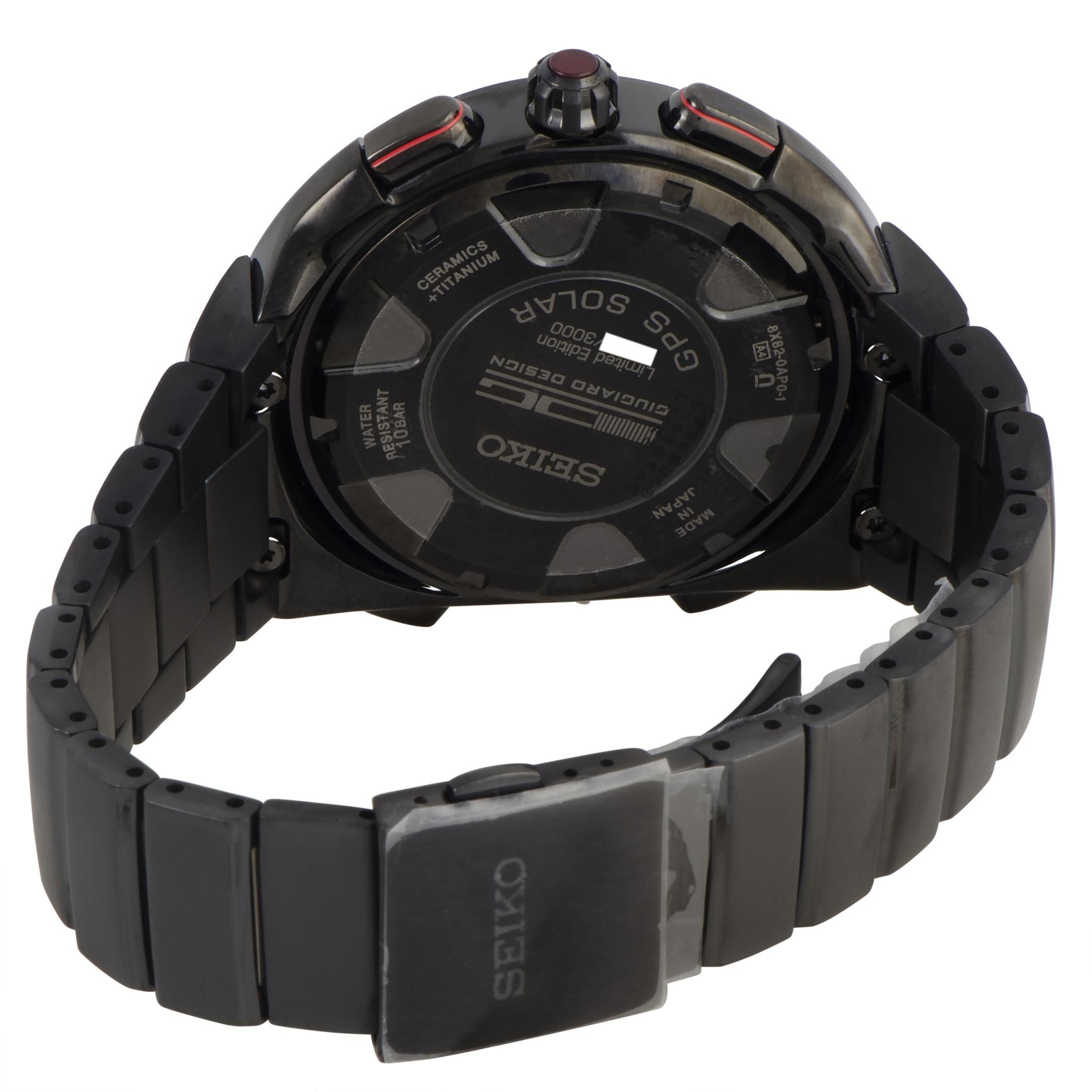Men's Seiko Astron GPS Solar Giugiaro Design Watch SSE121