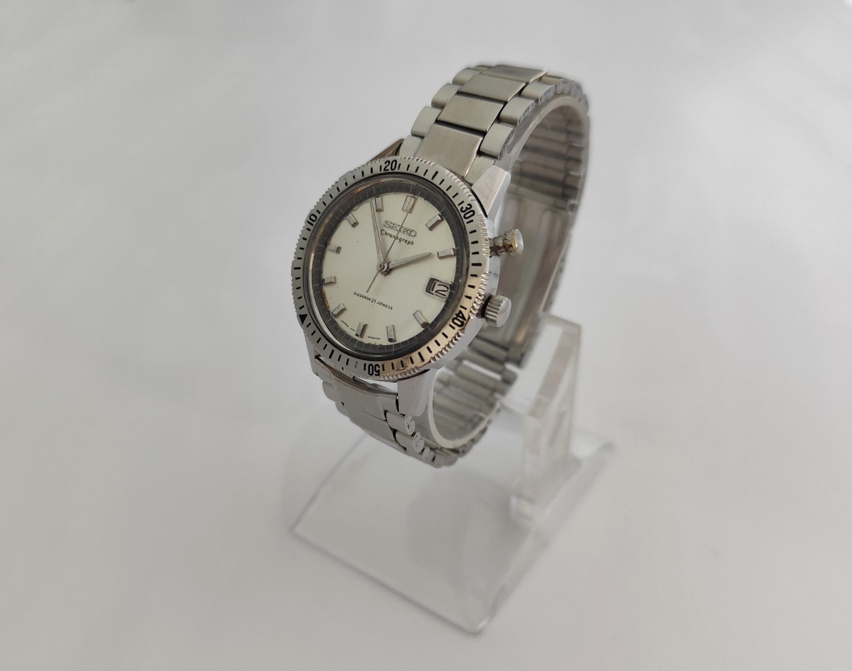Seiko Cronógrafo Monopulsador Cronógrafo 5717-8990 De cuerda manual Acero inoxidable en venta 1