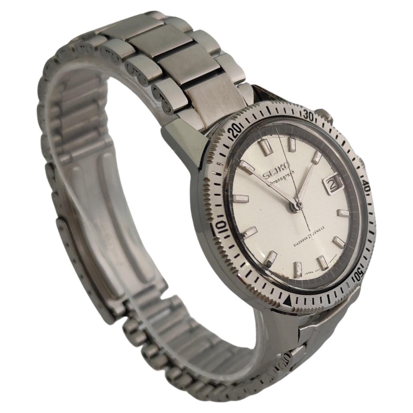 Seiko Chronograph Mono-pusher Chronograph 5717-8990 Manual Winding Stainless-st