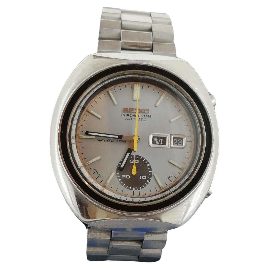 Seiko Chronograph ref 6139-8001 Japan Automatic 17 jewels c1969 Mens' Watch For Sale