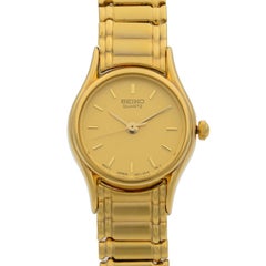 Seiko Expansion Bracelet Steel Champagne Dial Quartz Ladies Watch SXG238