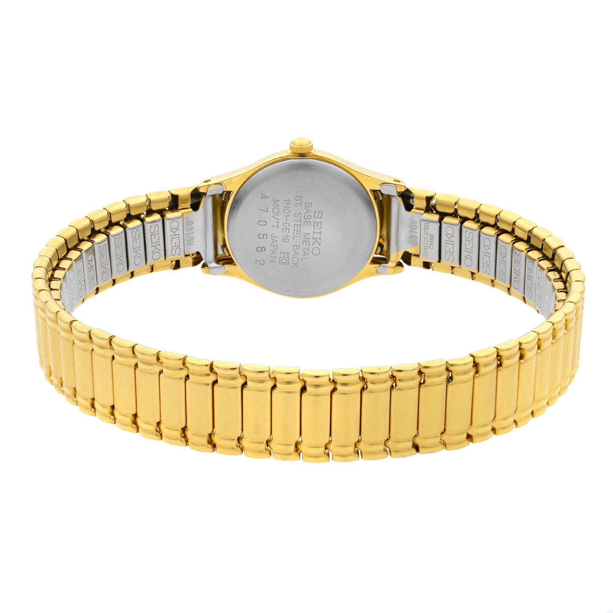 seiko quartz watch gold