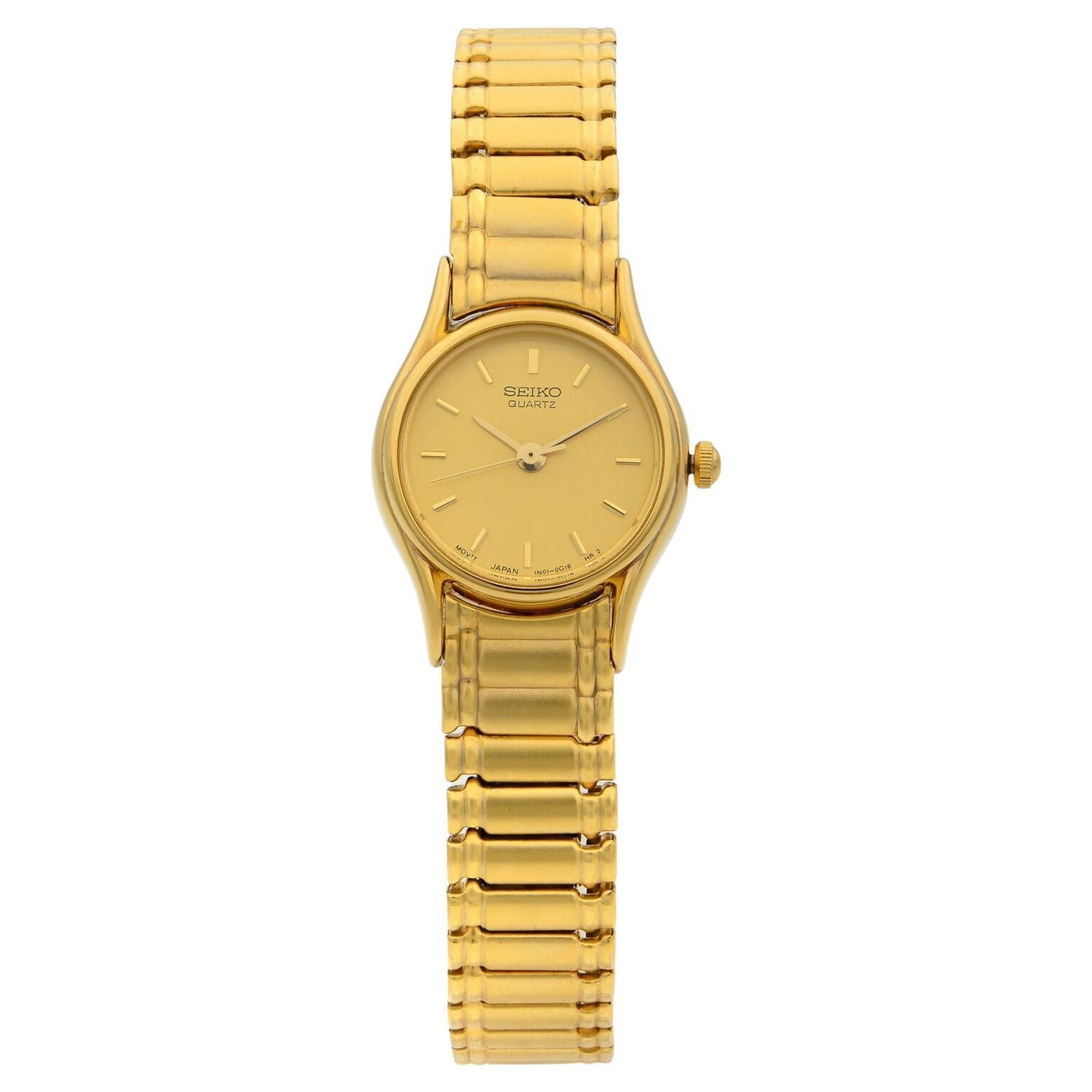 Seiko Expansion Bracelet Steel Champagne Dial Quartz Ladies Watch SXG238 at  1stDibs | seiko quartz women's gold watch, seiko quartz chronograph gold, seiko  quartz watch gold