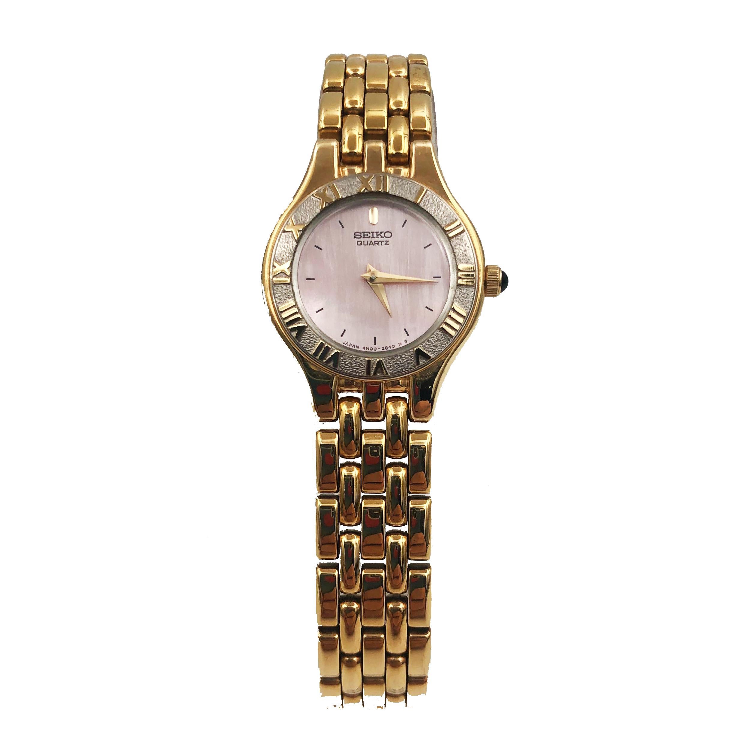 seiko women's mother of pearl watch