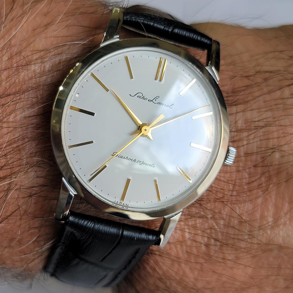 Seiko Laurel Ref 14073 35mm Mens 1960s Vintage Manual Wind Dress