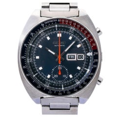Montre Seiko Pogue 6139-6005 avec cadran bleu, certifié et garantie