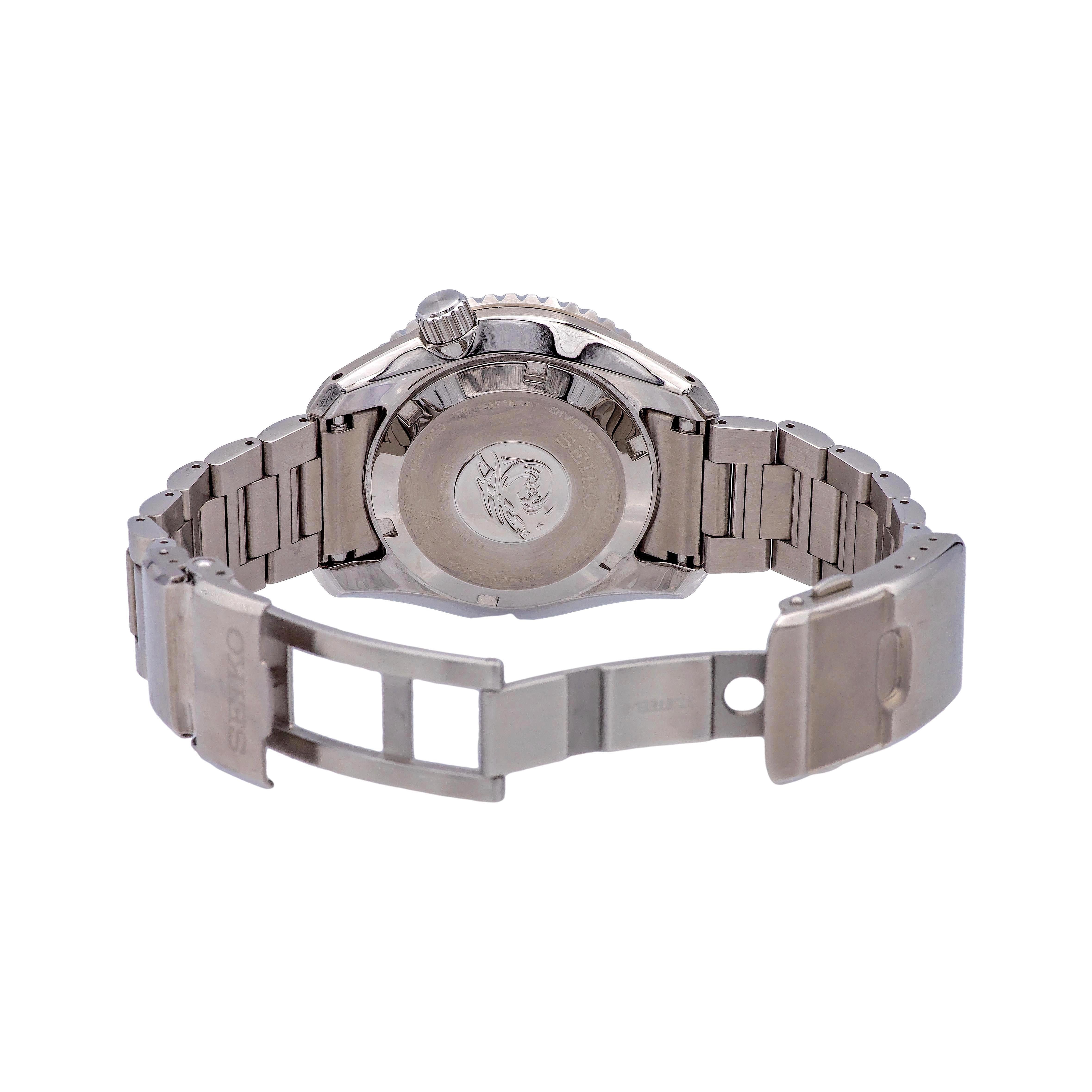 Seiko Prospex GMT SPB385 Limited Edition Light Blue Ceramic Bezel Diver's Watch 1