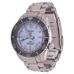 Seiko Prospex GMT SPB385 Limitierte Auflage Hellblaue Taucheruhr mit Keramik-Lünette
