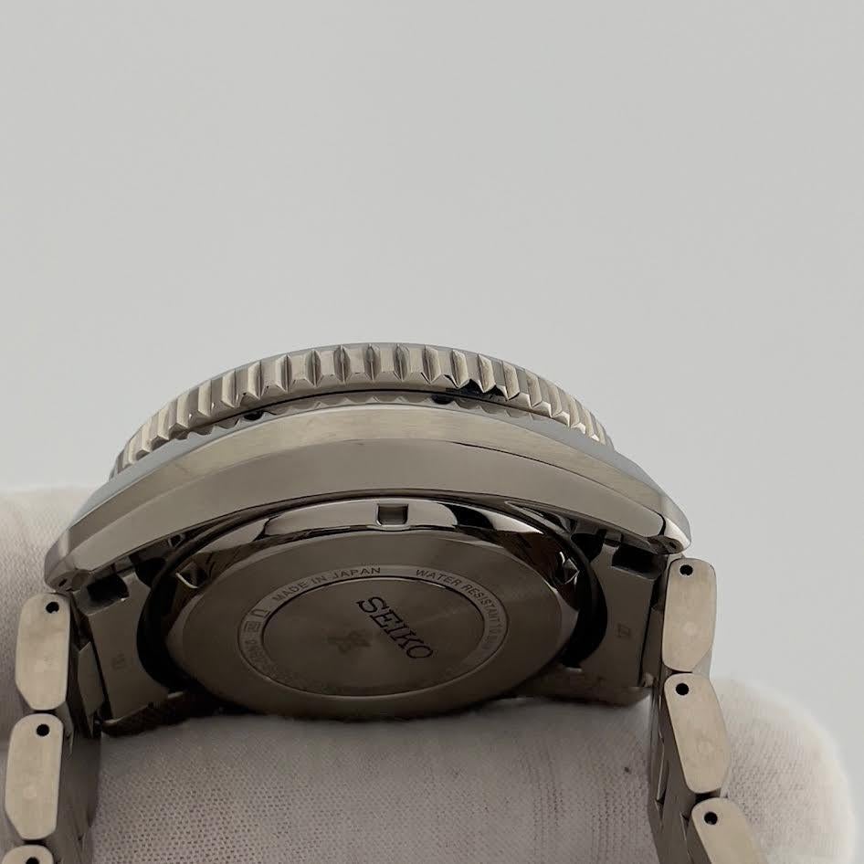 Seiko Prospex LX Line Spring Drive SNR049 44.8mm Blau Schwarz Titanium Box Papiere im Zustand „Hervorragend“ im Angebot in San Diego, CA