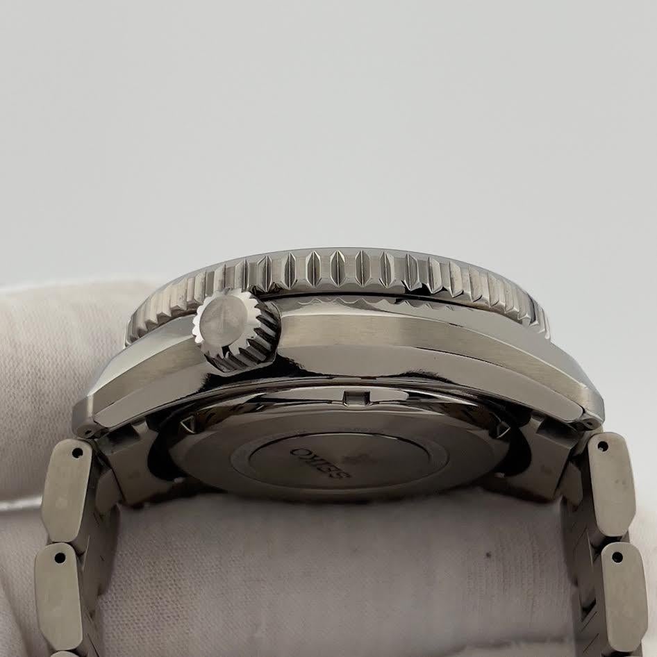 Seiko Prospex LX Line Spring Drive SNR049 44.8mm Blau Schwarz Titanium Box Papiere für Damen oder Herren im Angebot