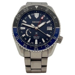 Seiko Prospex LX Line Spring Drive SNR049 44.8mm Blue Black Titanium Box Papers