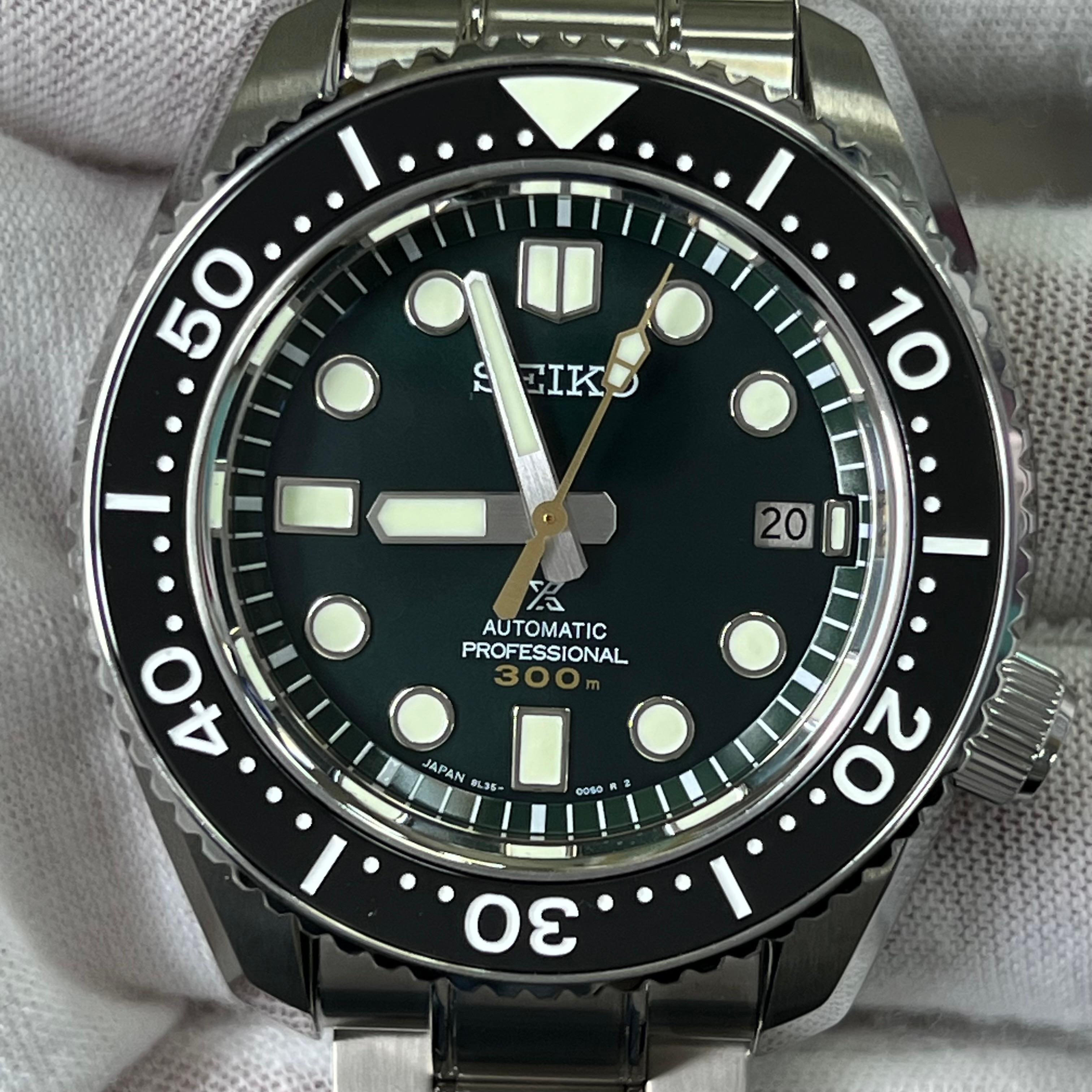 Seiko Prospex SBDX043 Marine Master Diver's Watch Green Dial 140th Anniversary For Sale 6