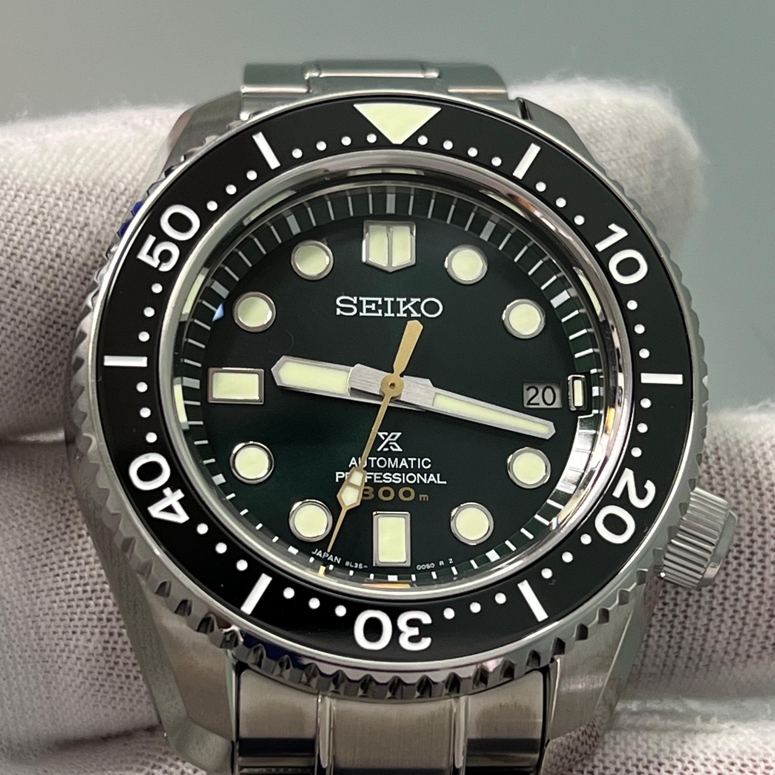 Seiko Prospex SBDX043 Marine Master Diver's Watch Green Dial 140th Anniversary For Sale 7