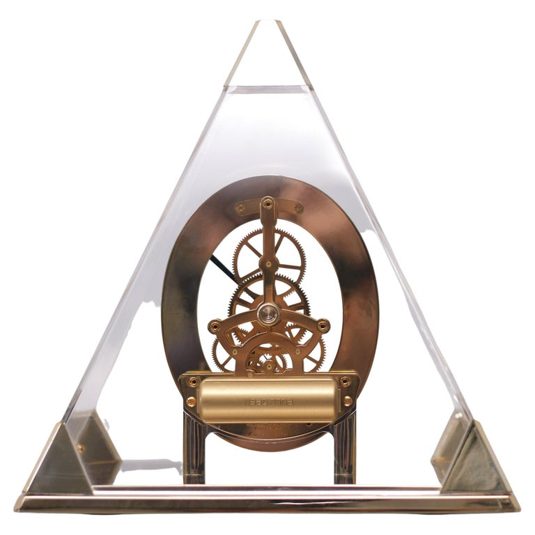Seiko Quarts Pyramid Skeleton Clock 1980s Japan at 1stDibs
