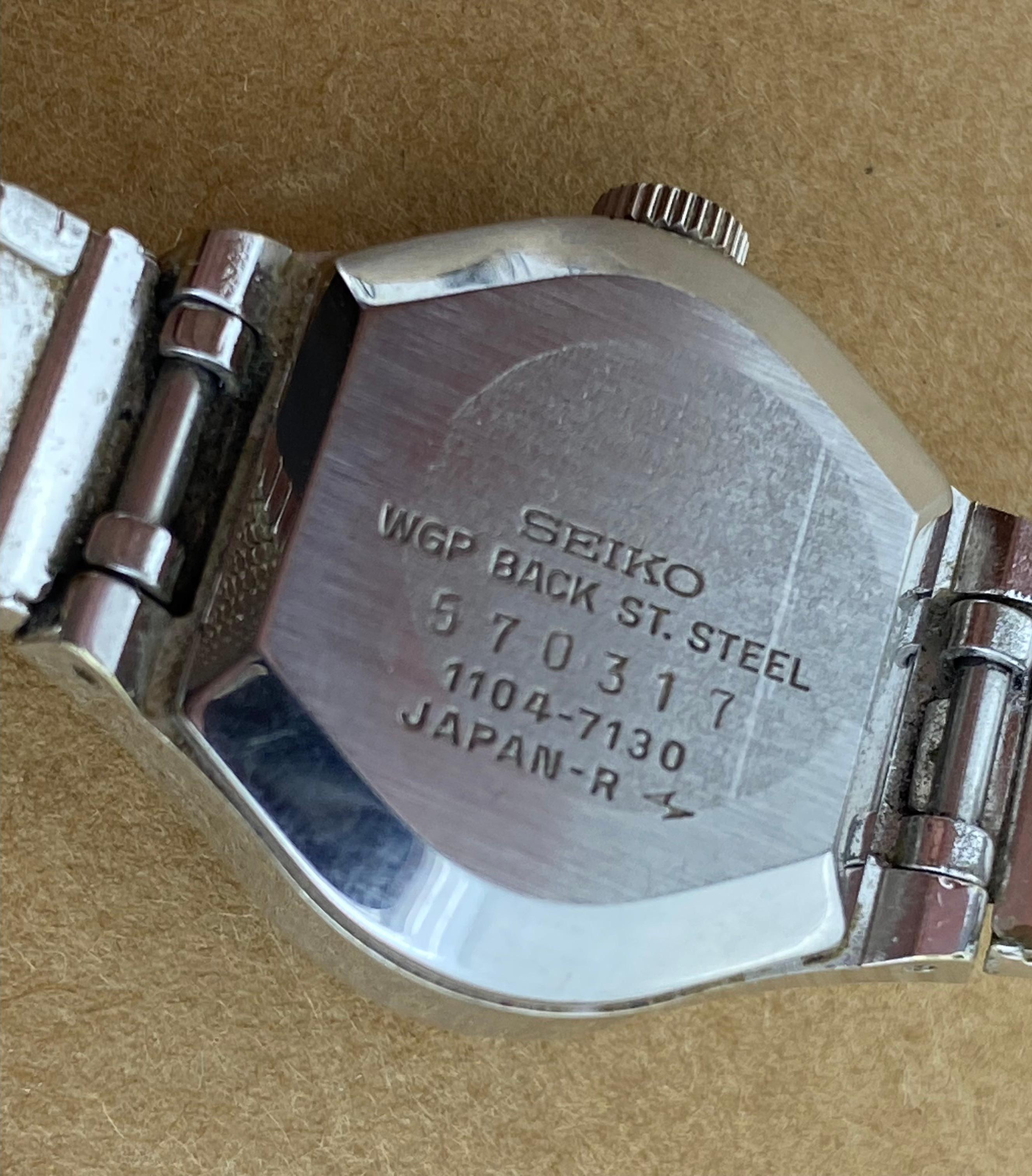 Women's Seiko Rainbow White Gold-Plated Vintage 1970's Japan Automatic Ladies Watch