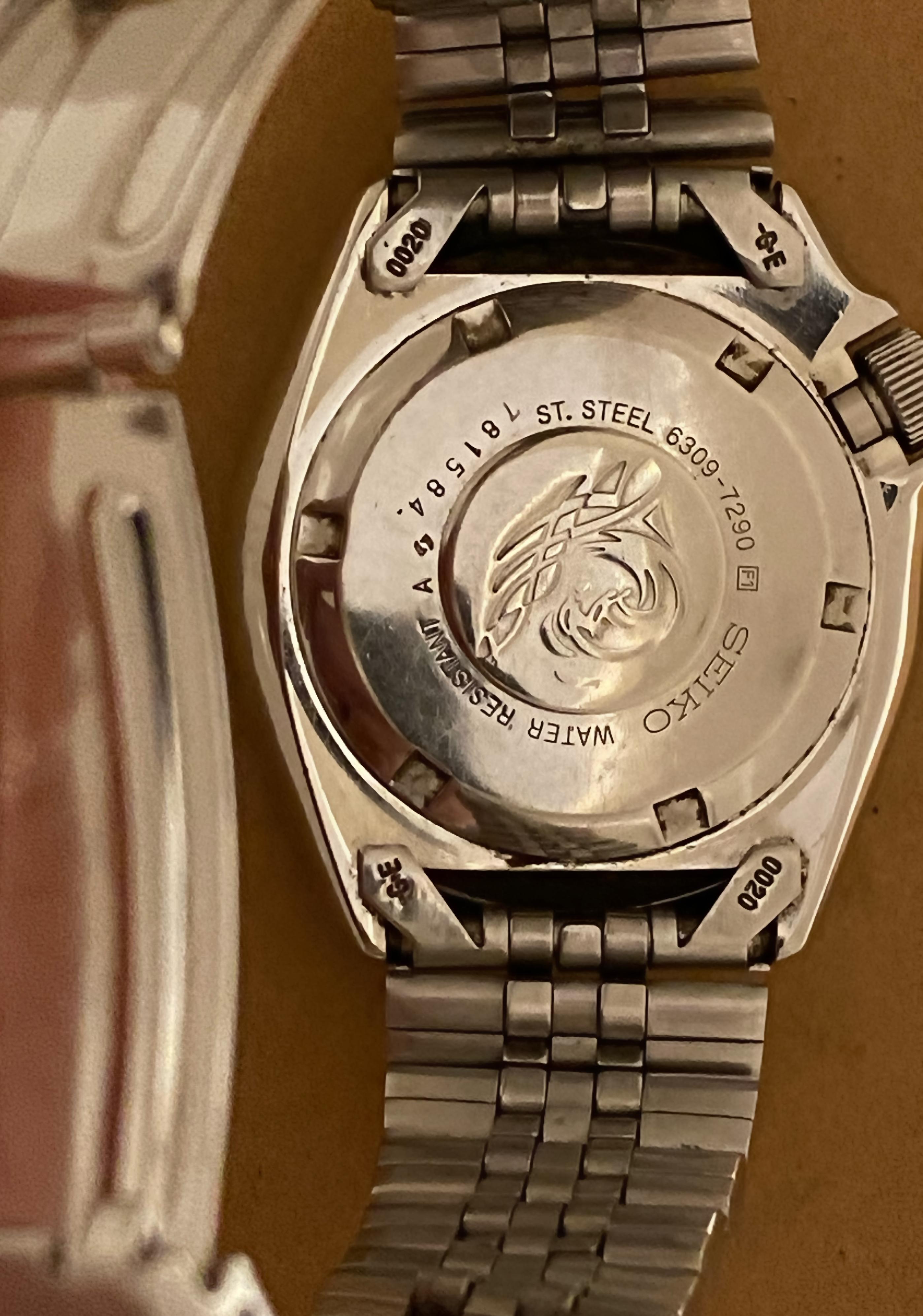 Seiko ref 6309-7290 Schlank Turtle S/Steel Automatik 1990er 42mm Divers' Uhr 2