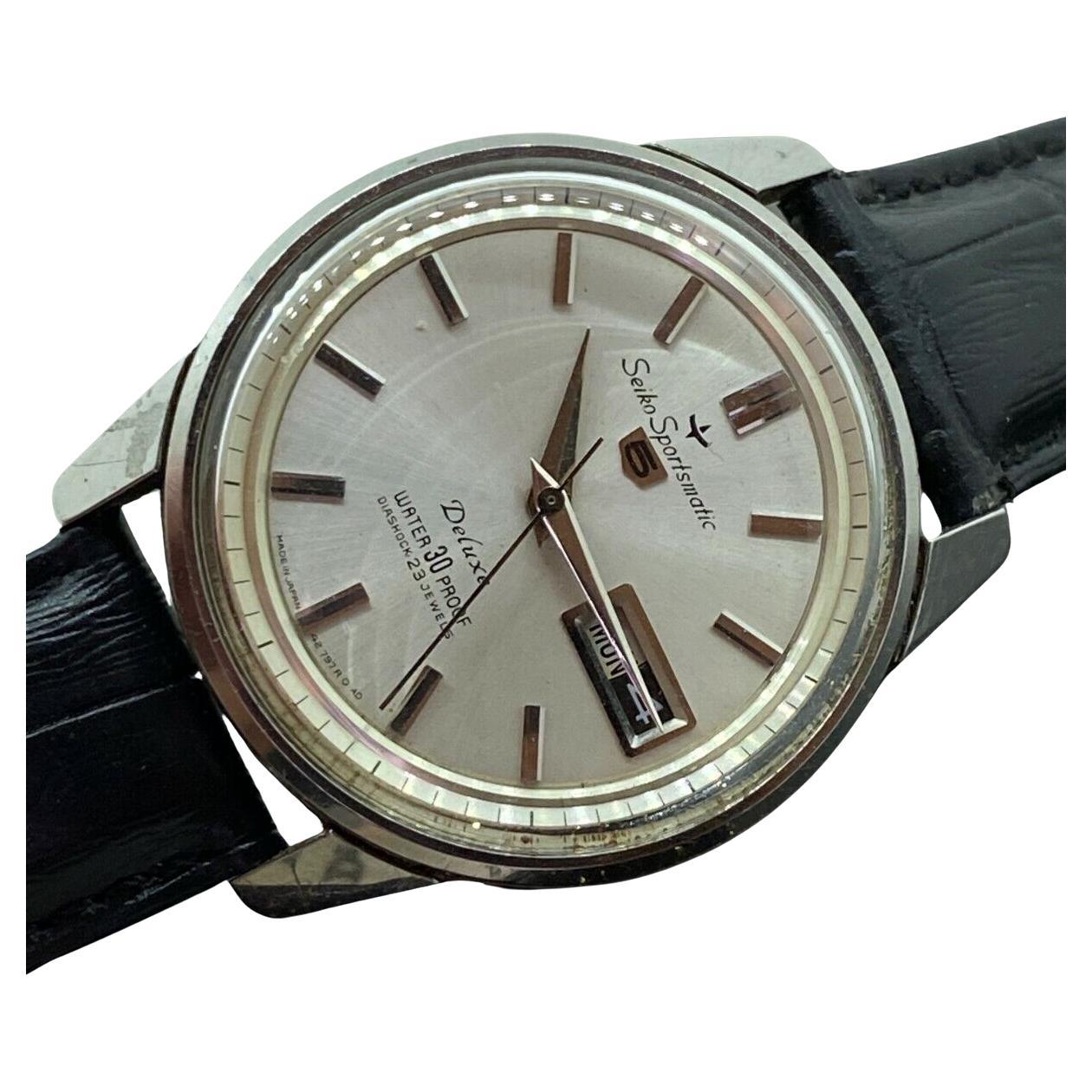 Seiko Sportsmatic 5 Delux Day Date 39mm cal 7606A Automatic Gents' Watch c1964 For Sale